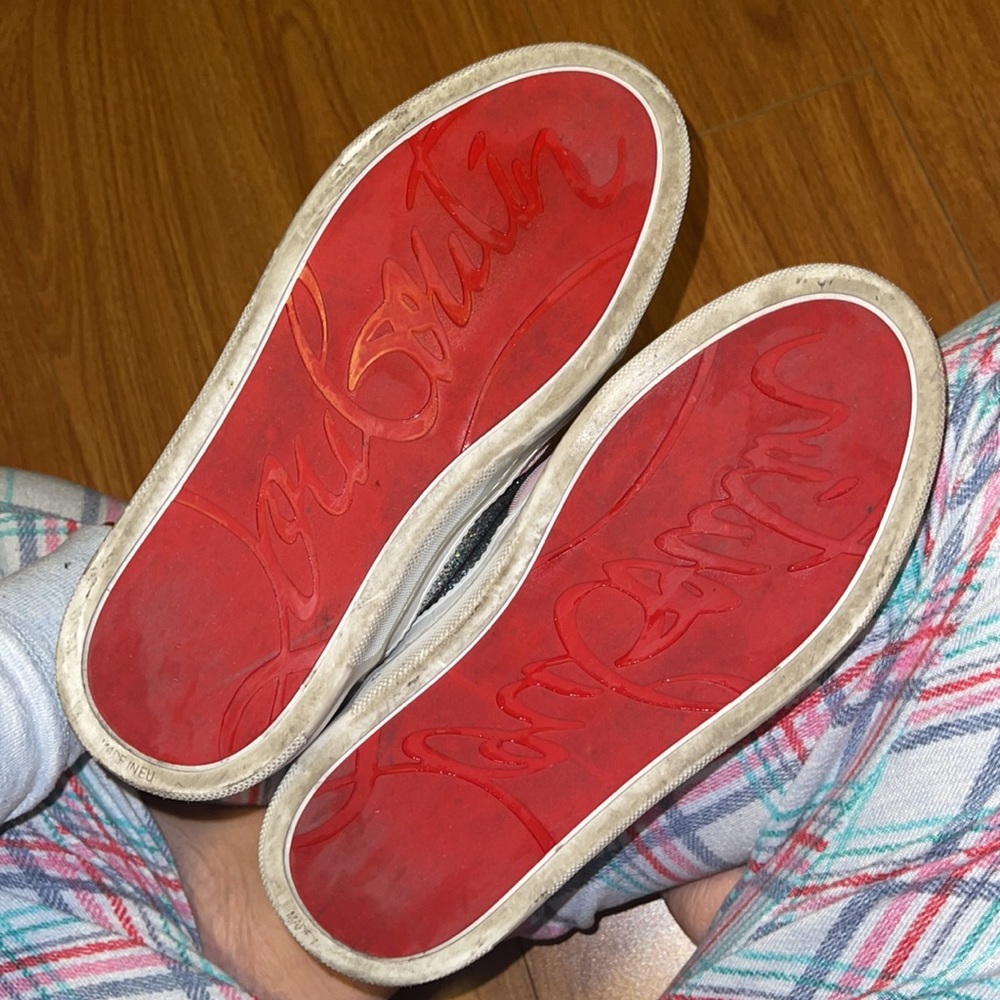 CHRISTIAN LOUBOUTIN Women Pastel Pink Sneaker 37 - Picture 5 of 5